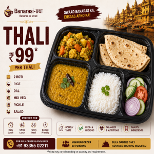 Veg Thali Catering | Starting From ₹99 Per Plate | Banarasi Pratha